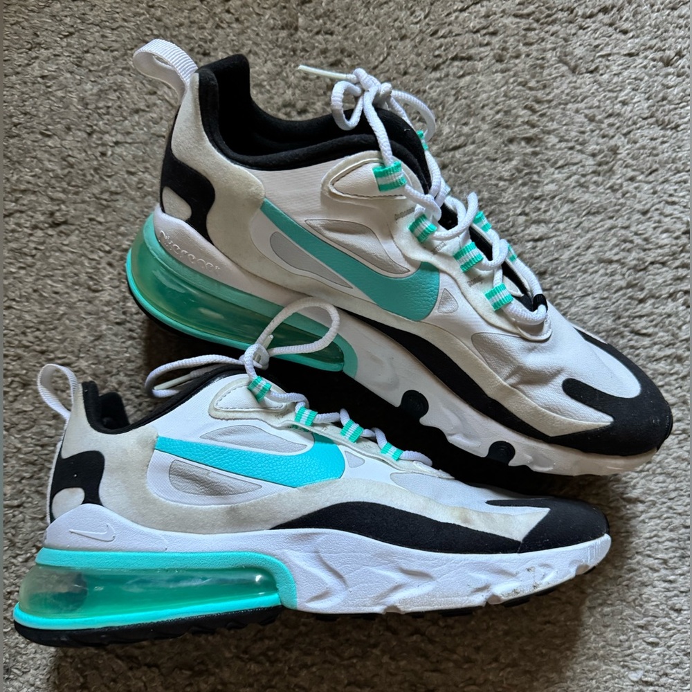 Nike Air Max 270 React - Photon Dust Aurora Green Black